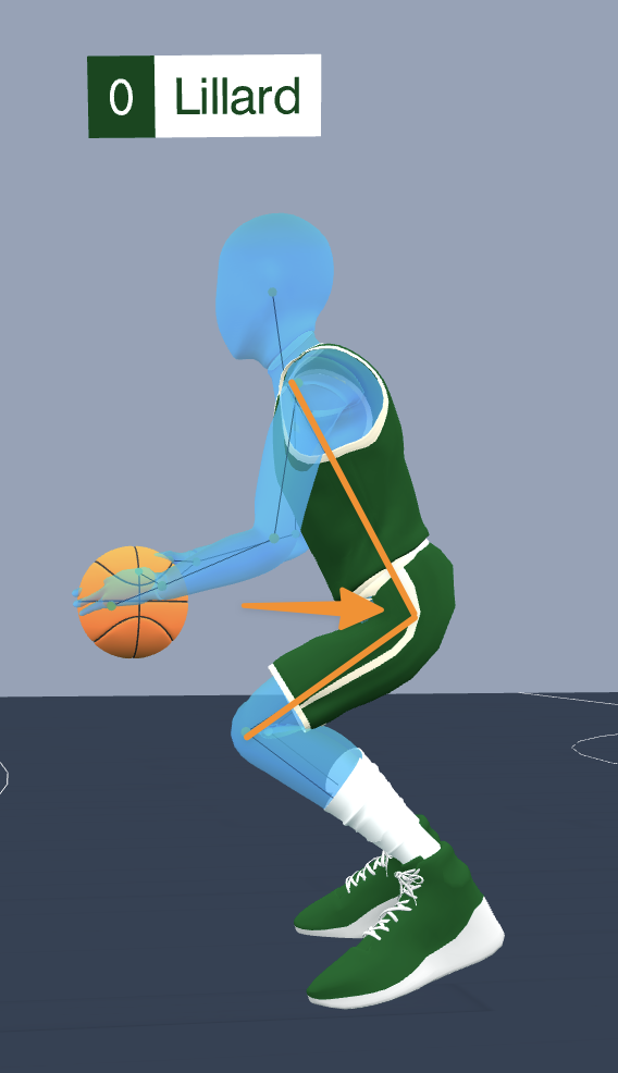 Hip bend angle illustration